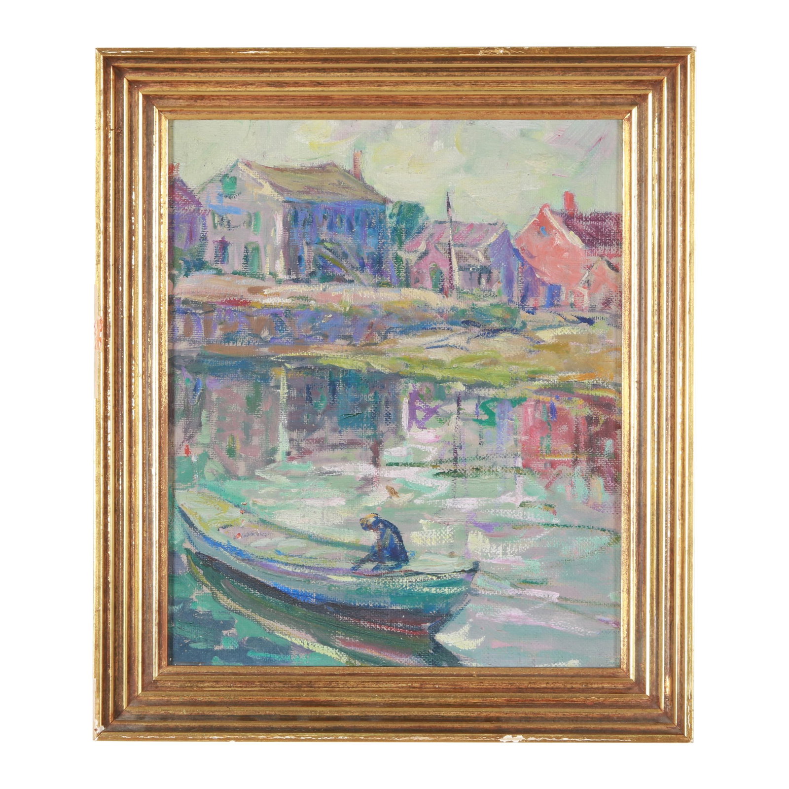 Attributed to Kathryn E. Bard Cherry (American, 1870-1931), Harbor Scene (1 of 8)