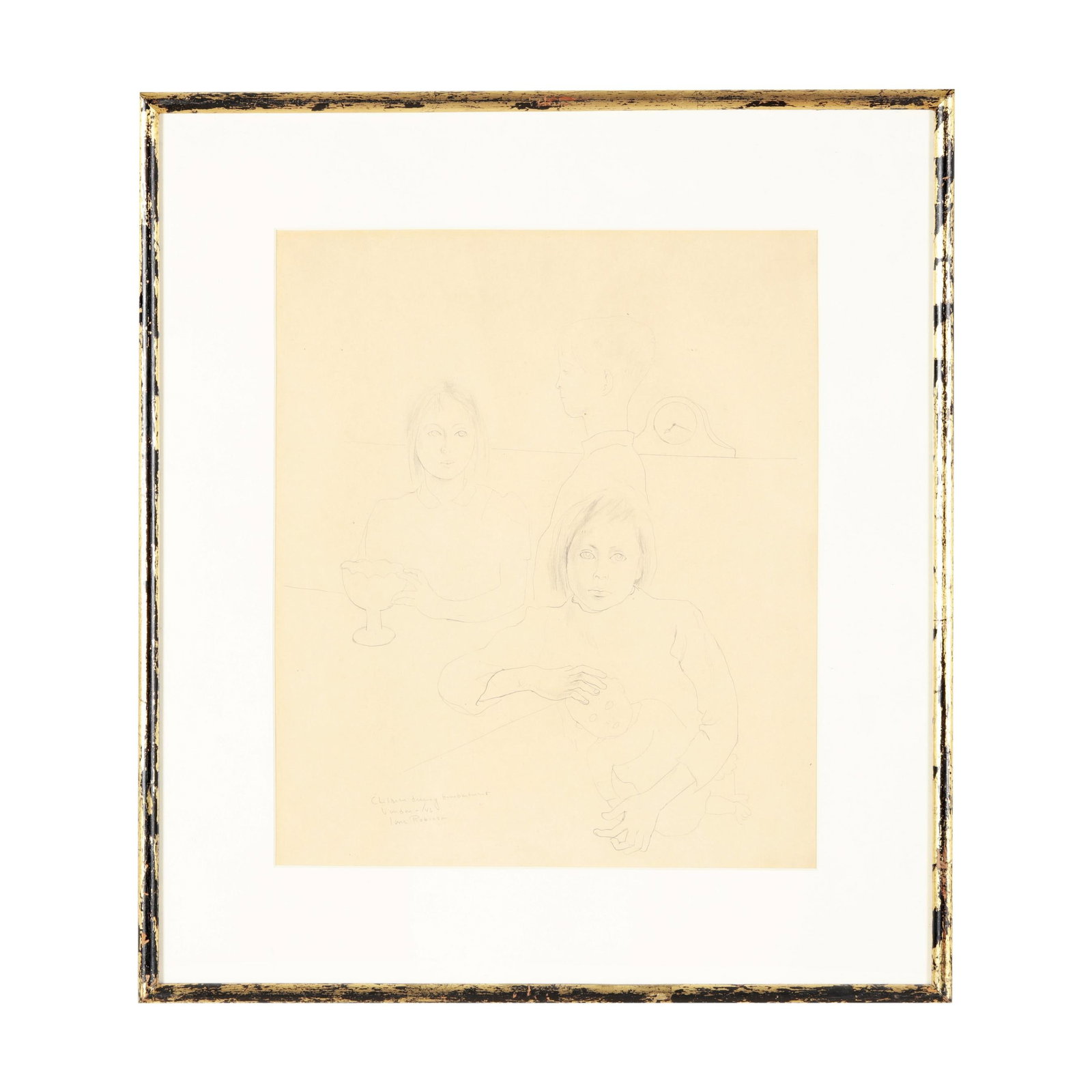 Ione Robinson (American, 1910-1989), Children during bombardment - London '45 (A Sketch) (1 of 12)