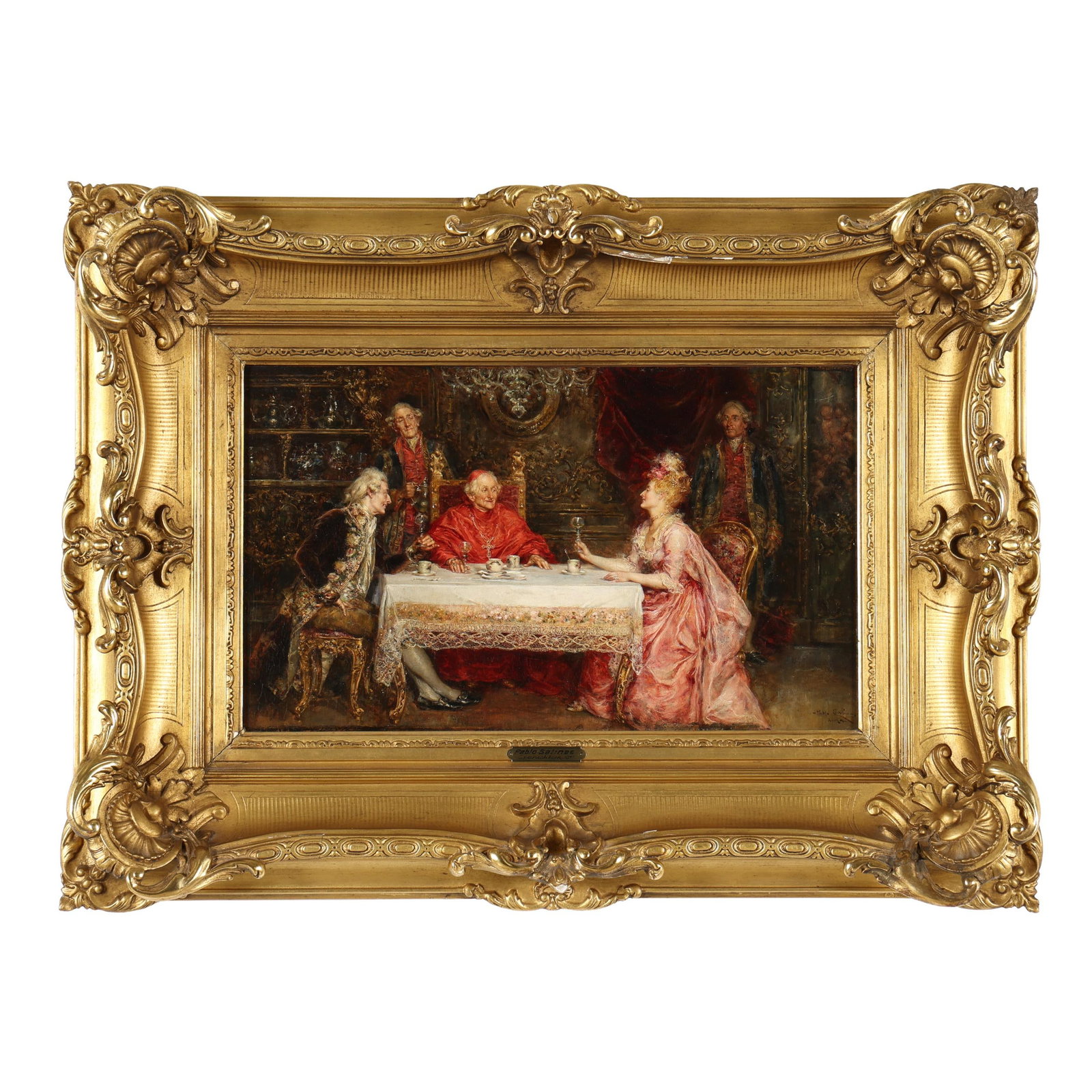 Juan Pablo Salinas (Spanish, 1871-1946), Visit to the Cardinal (1 of 10)