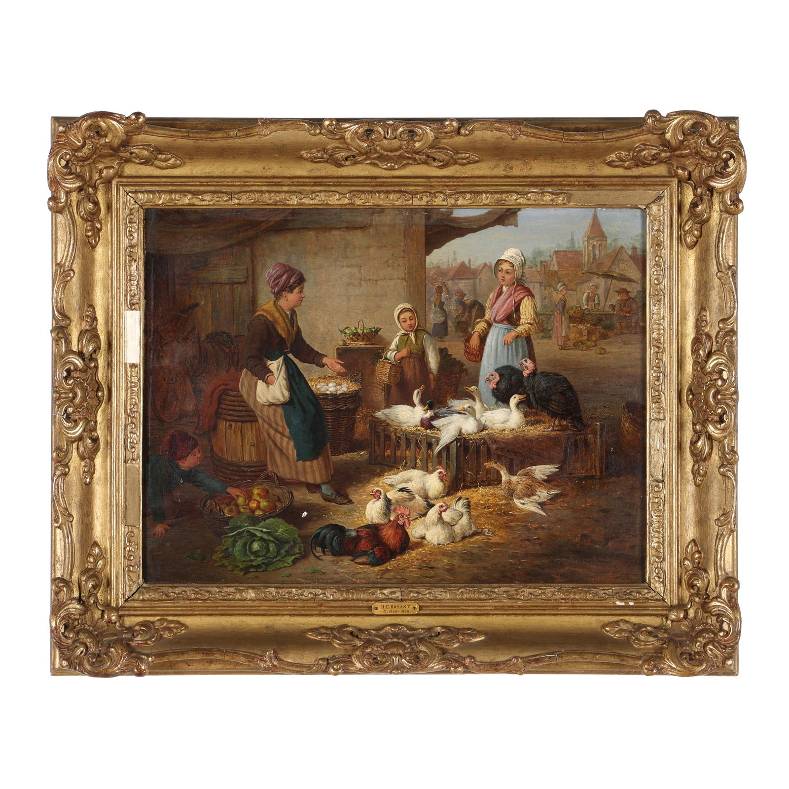 Henry Charles Bryant (English, 1835-1915), Market Day (1 of 8)