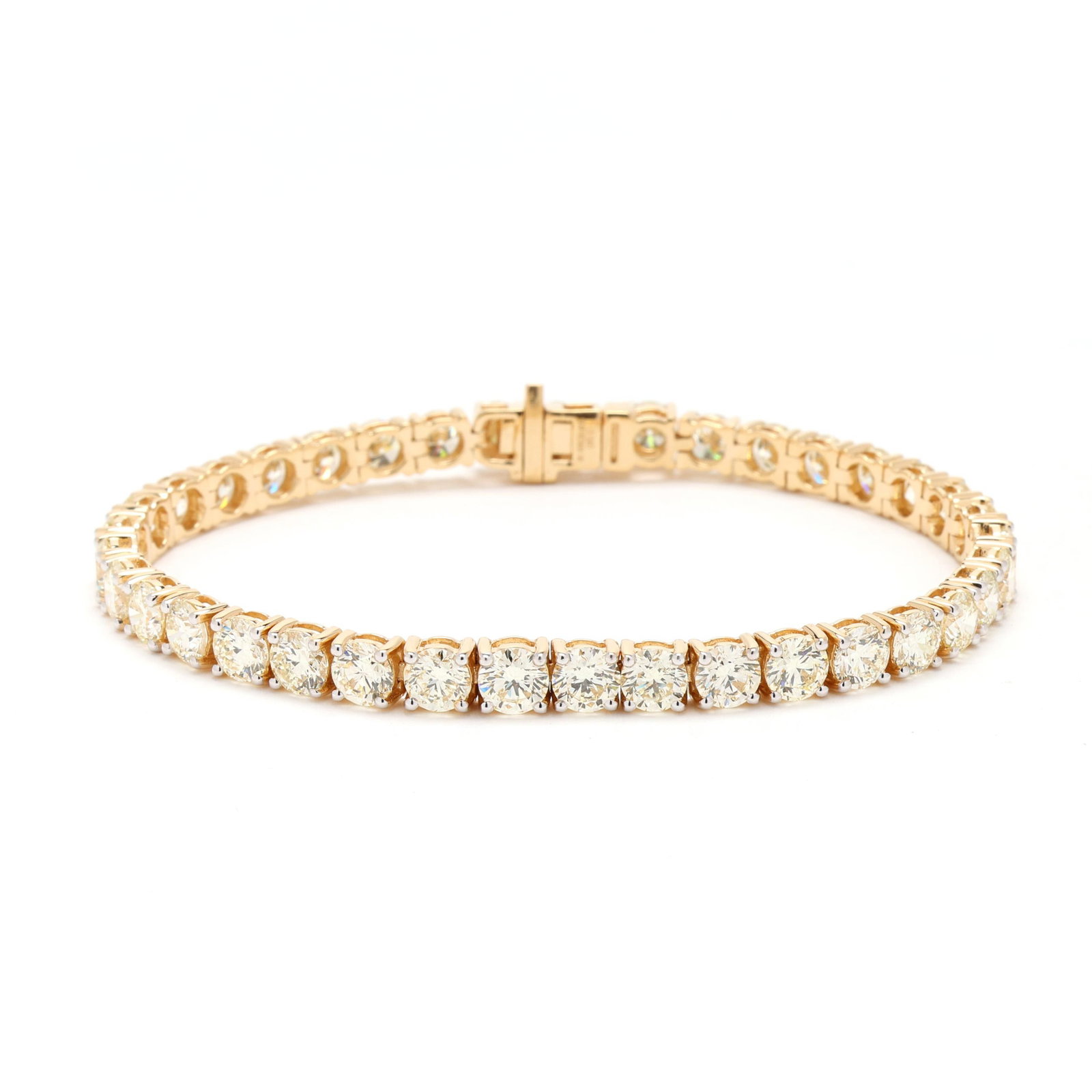 Gold and Diamond Line Bracelet, Oscar Friedman (1 of 5)