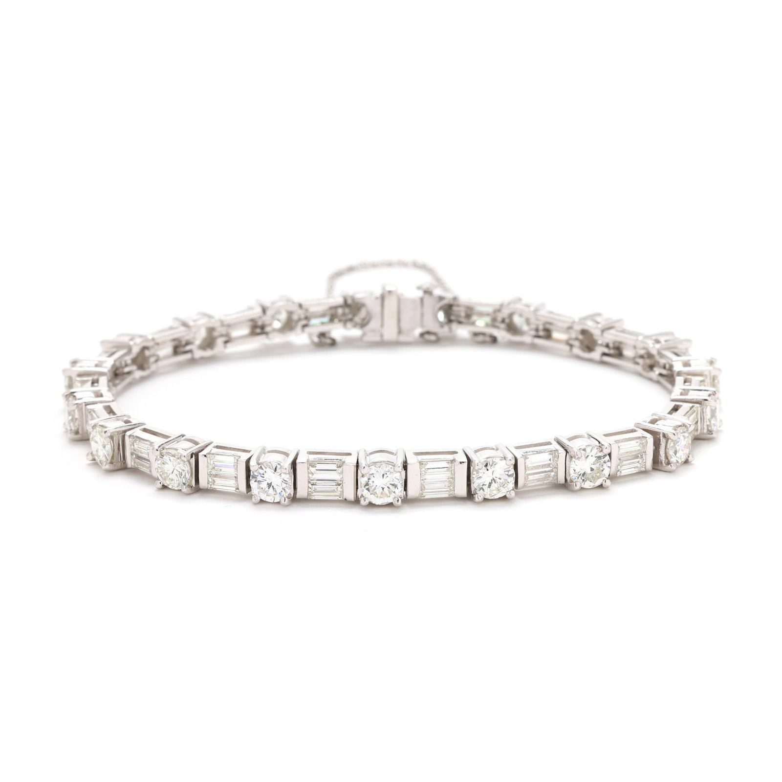 Vintage Platinum and Diamond Bracelet (1 of 5)