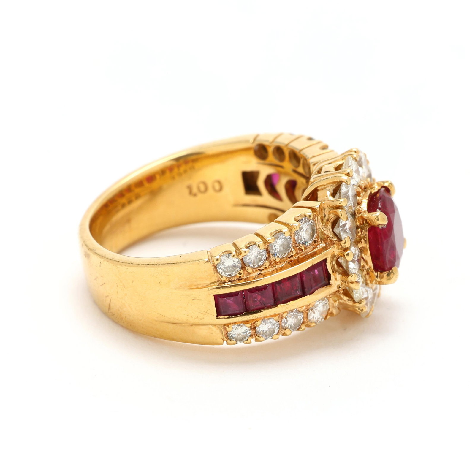 Gold, Ruby, and Diamond Ring - 2