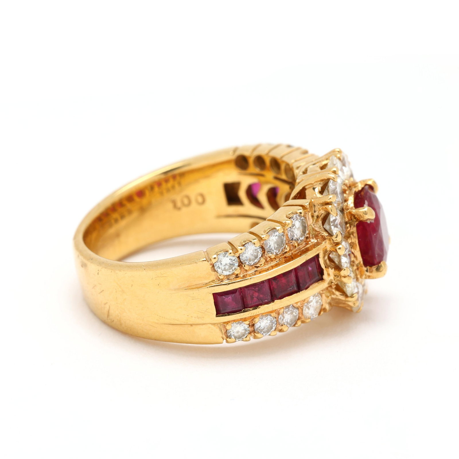 Gold, Ruby, and Diamond Ring - 3