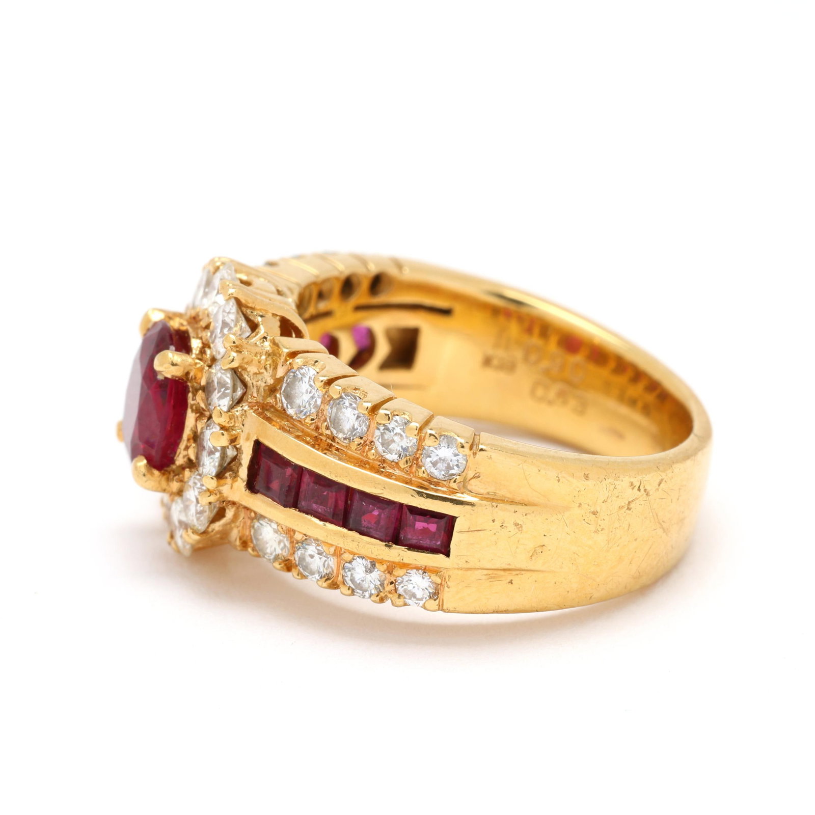 Gold, Ruby, and Diamond Ring - 5