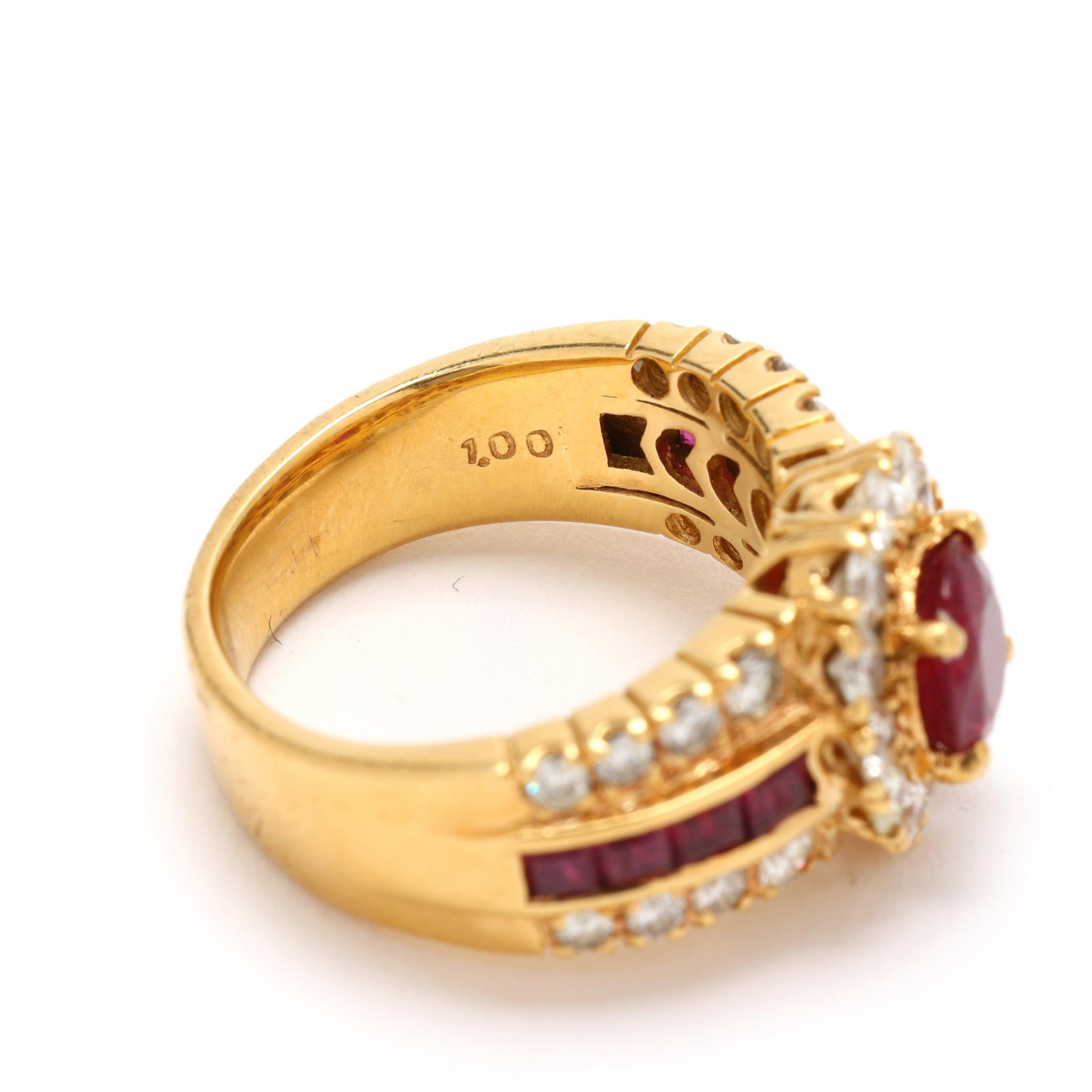 Gold, Ruby, and Diamond Ring - 6