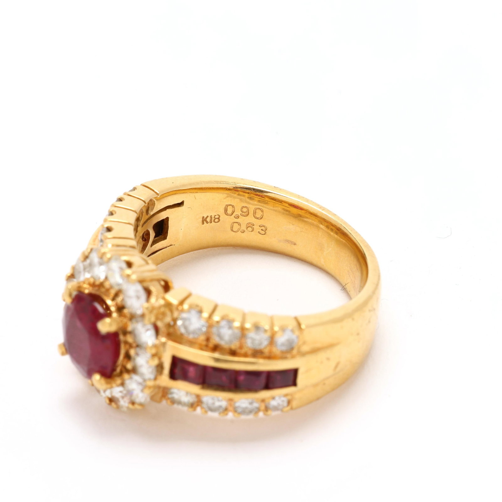 Gold, Ruby, and Diamond Ring - 7