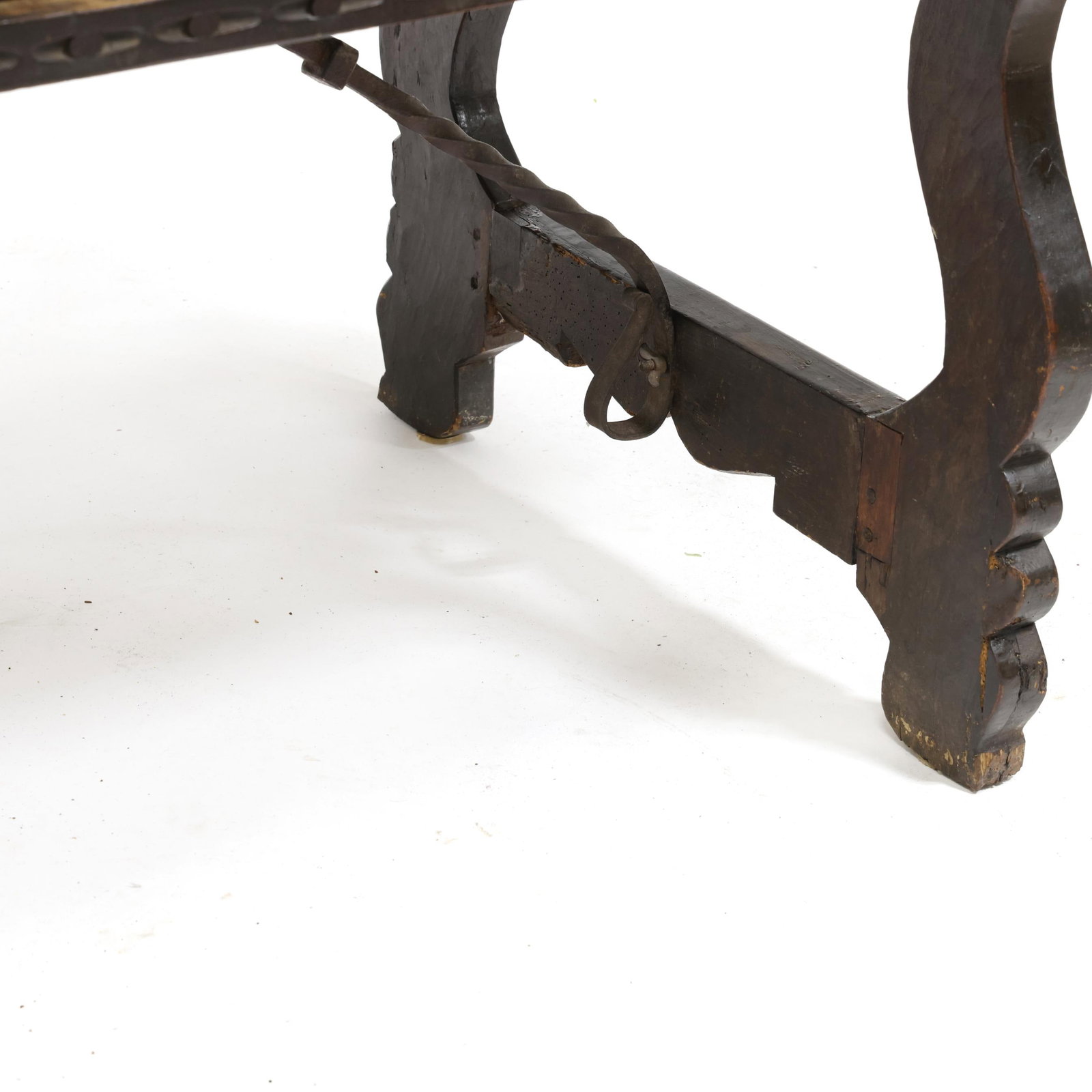 Spanish Baroque Carved Walnut Trestle Base Table - 10