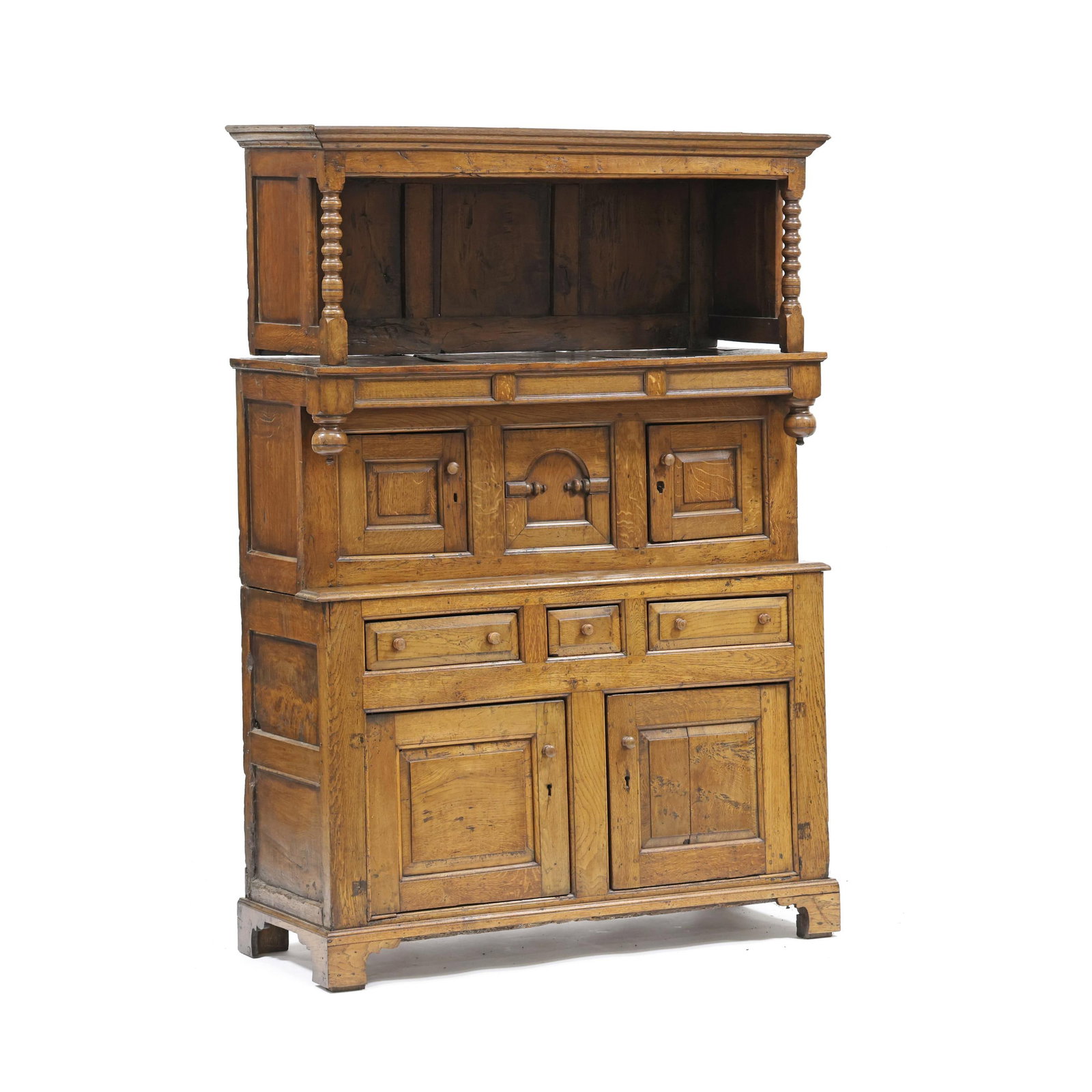 Charles II Carved Oak Court Cupboard (1 of 20)