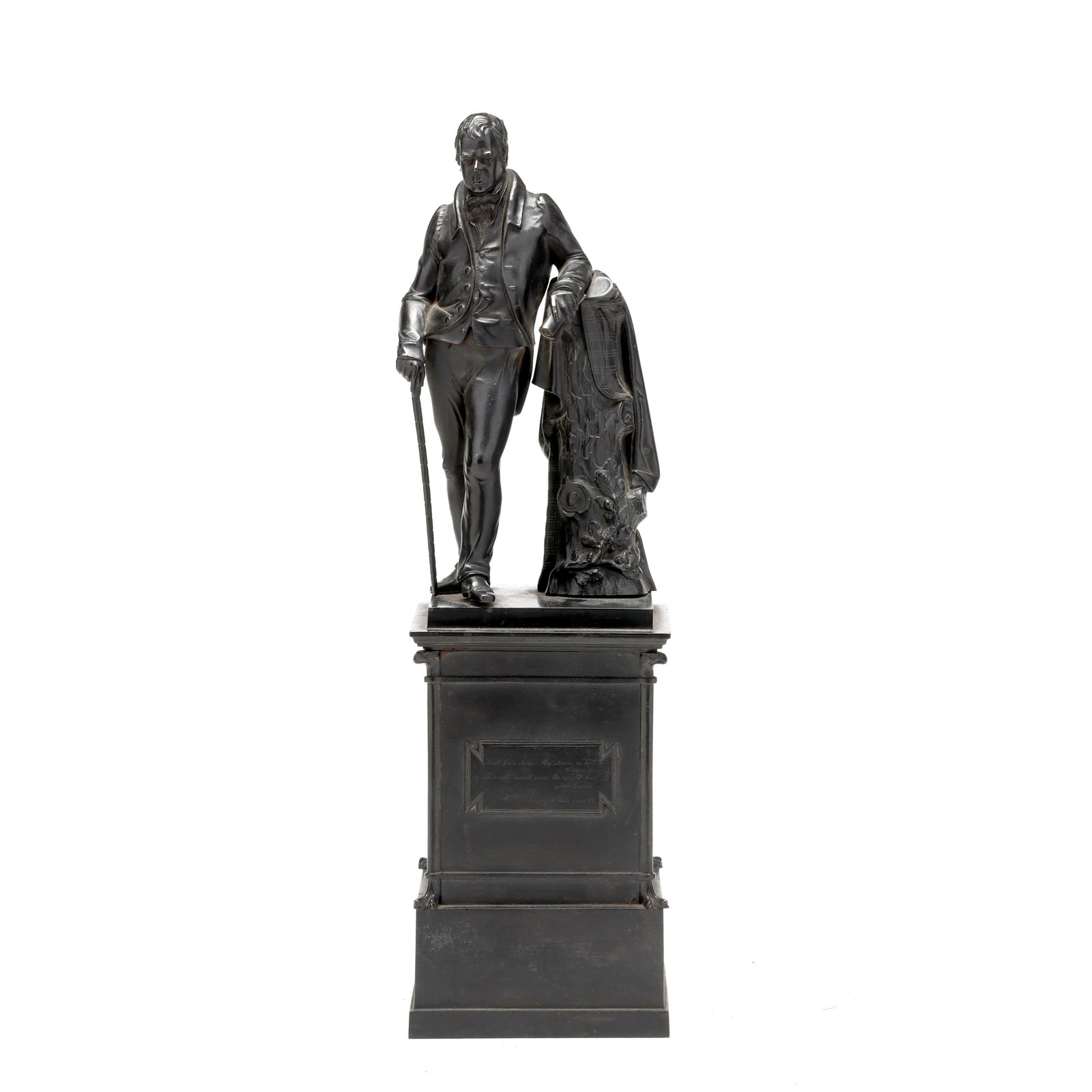 Continental School (Late 19th Century), A Fine Cast Iron Portrait of Sir Walter Scott (1 of 8)
