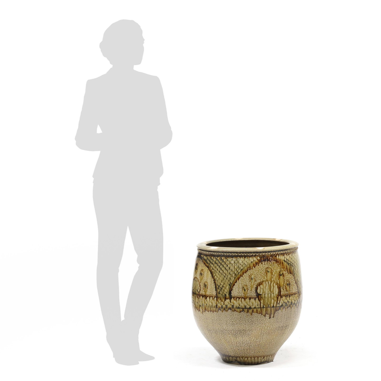 Daniel Johnston (NC, b. 1971), Large Salt Glazed Floor Jar (1 of 6)