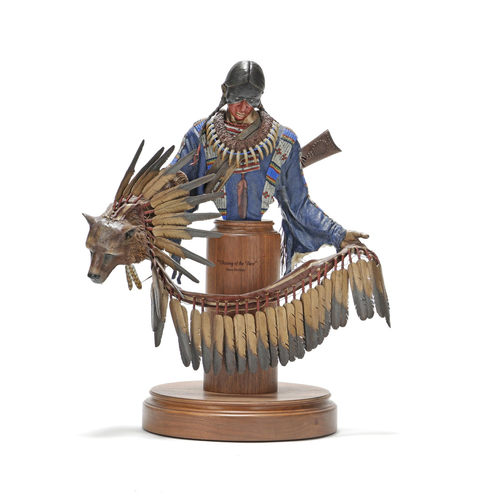 Dave McGary (American, 1958-2013), Blessing of the Bear, Kicking Bear (Bust) (1 of 13)