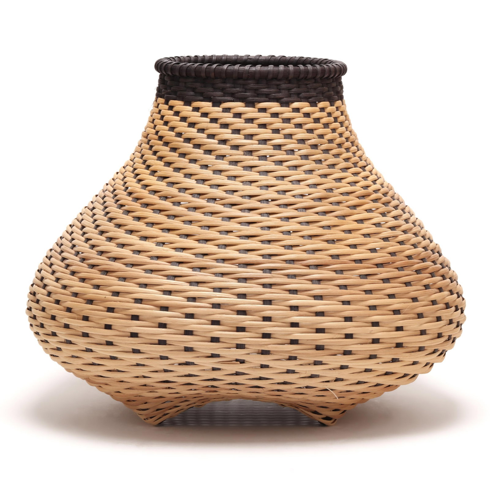 Billie Ruth Sudduth (Sewanee, TN 1945-2021 New Bern, NC), Contemporary Cat's Head Basket (1 of 8)
