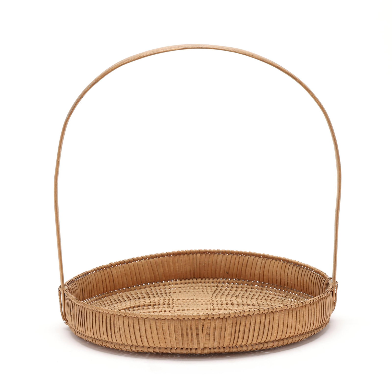 Mary Causby (Burke County, NC, 1873-1955), Splint Oak Gathering Basket (1 of 11)