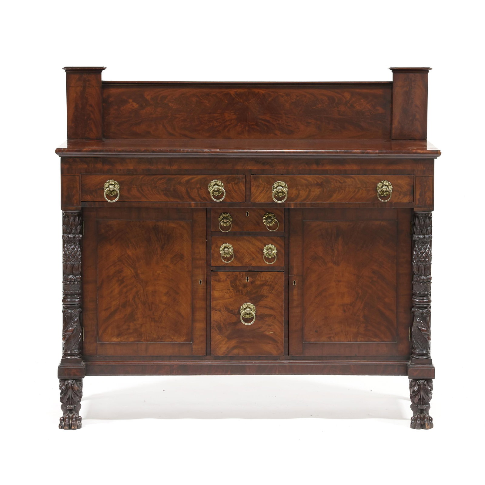 Mid-Atlantic Classical Carved Mahogany Sideboard (1 of 14)