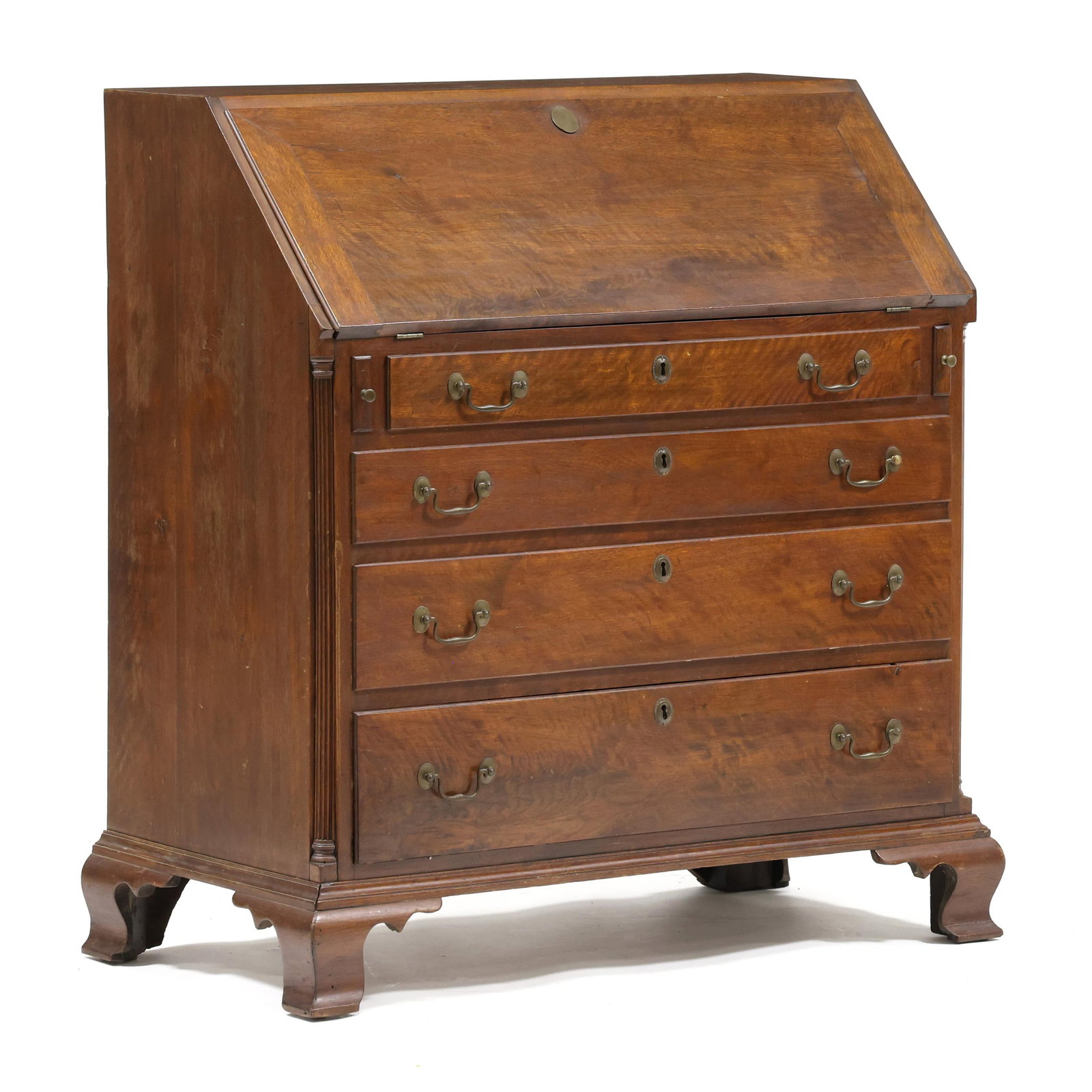 Pennsylvania Chippendale Walnut Slant Front Desk (1 of 17)