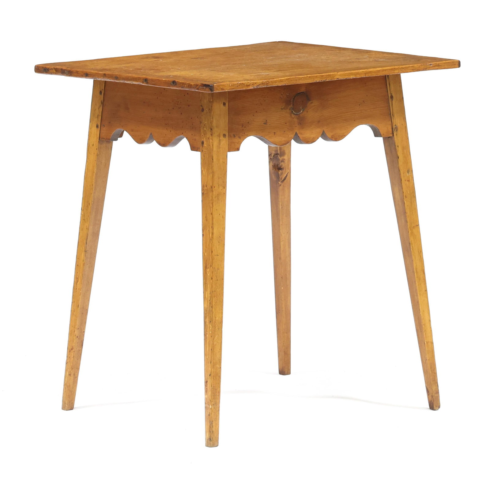 New England Federal Pine Splayed Leg Side Table (1 of 5)