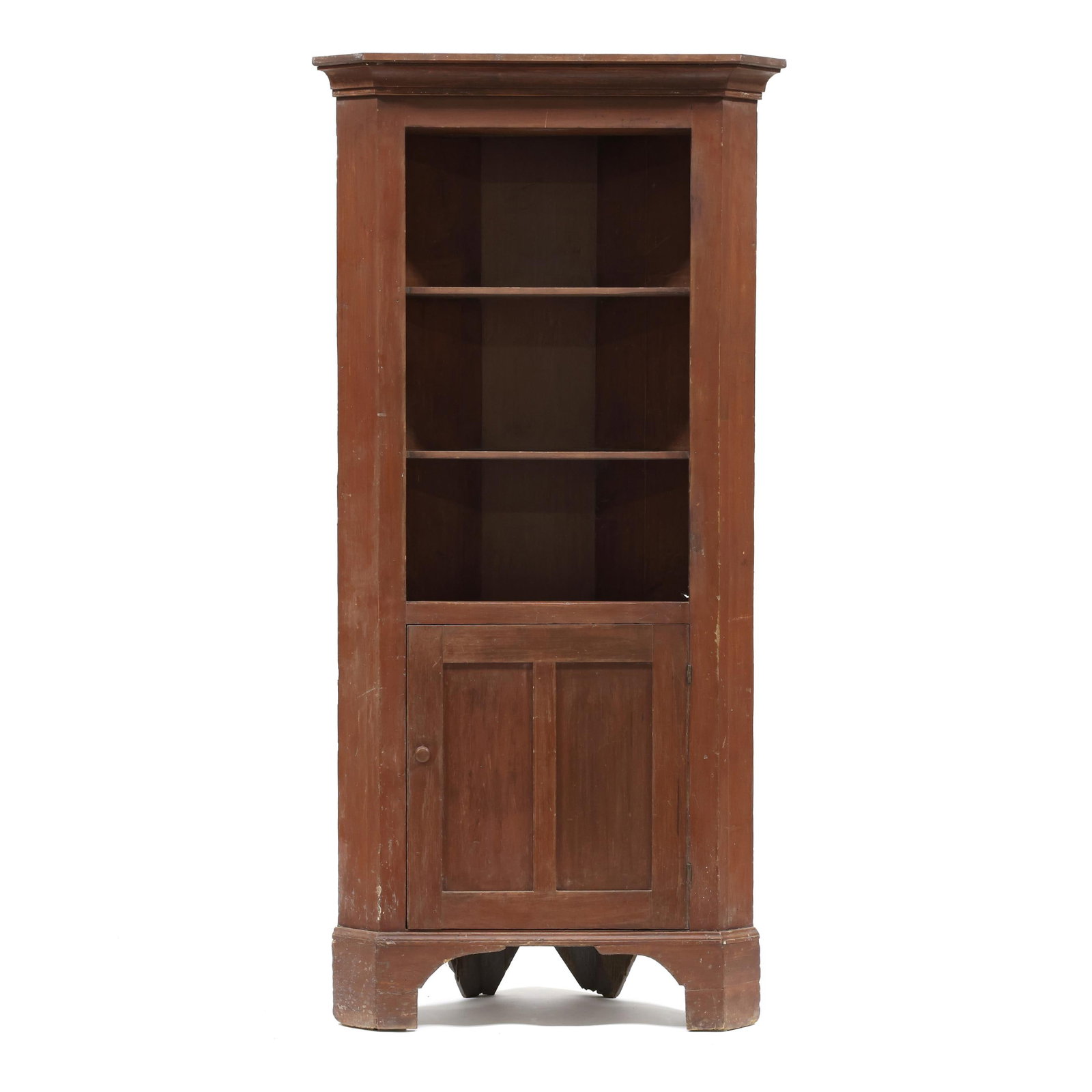 North Carolina Federal Painted Diminutive Corner Cupboard (1 of 9)