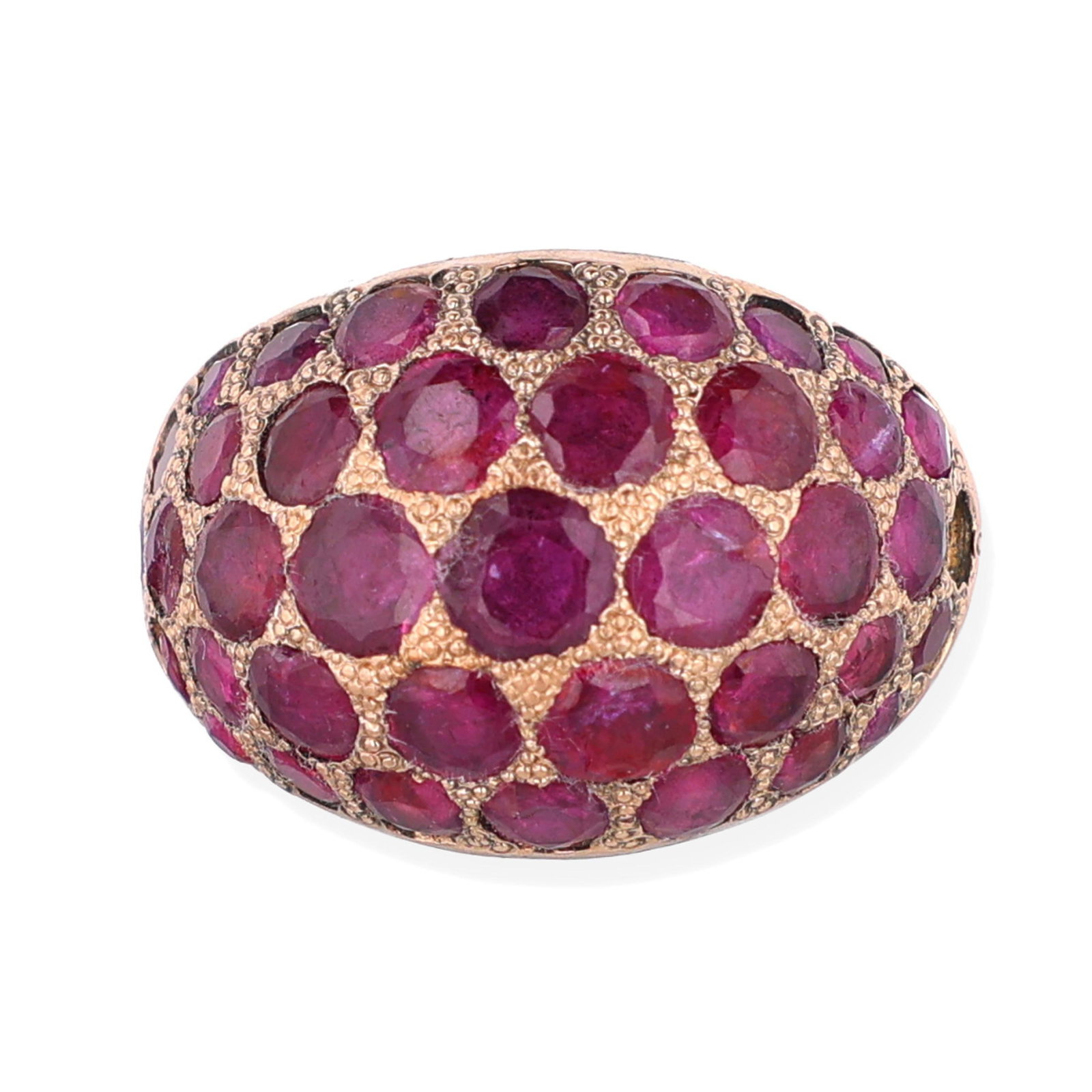 Gold and Ruby Bangle Bracelet and Ring - 5