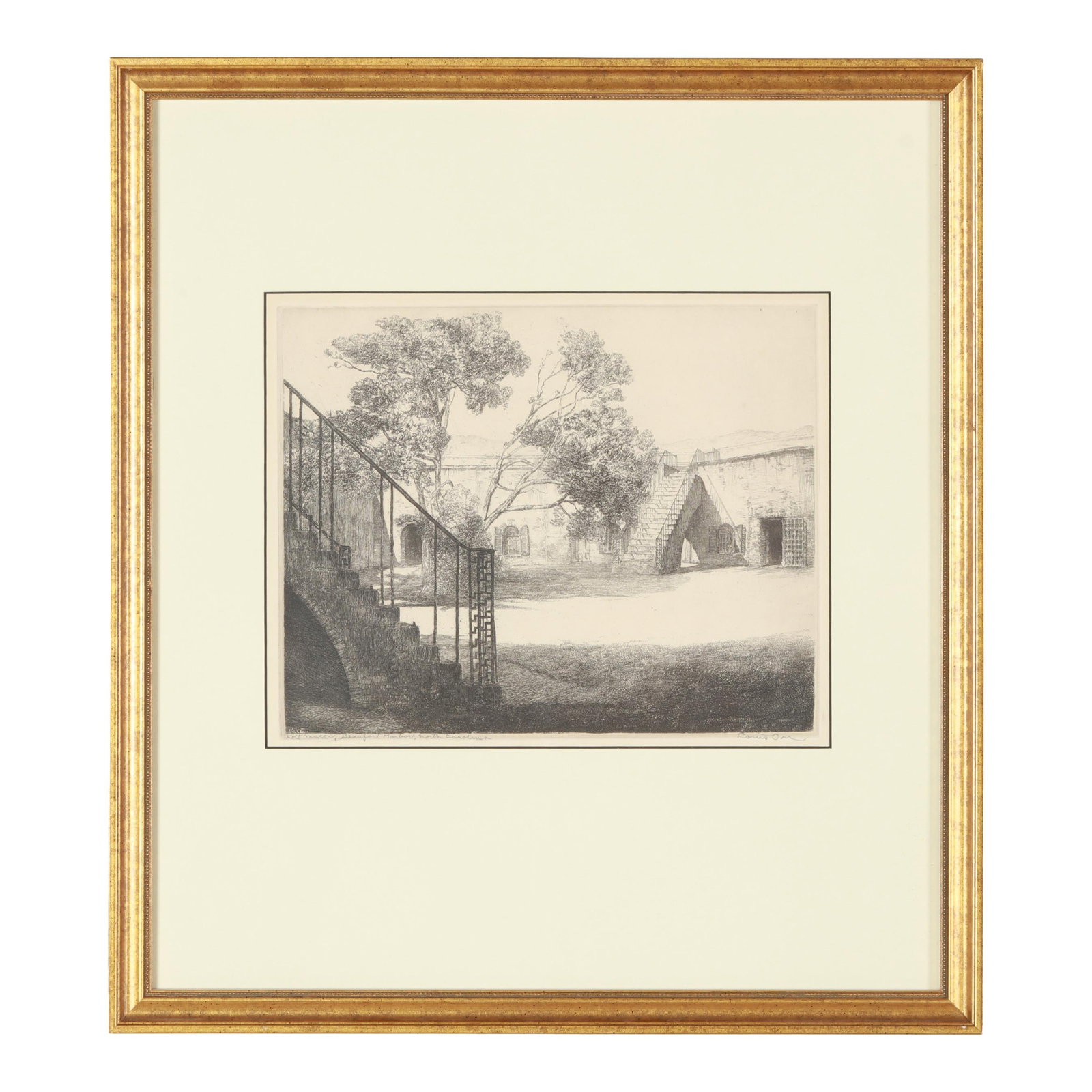 Louis Orr (American, 1879-1961), Fort Macon, Beaufort Harbor, North Carolina (1 of 11)