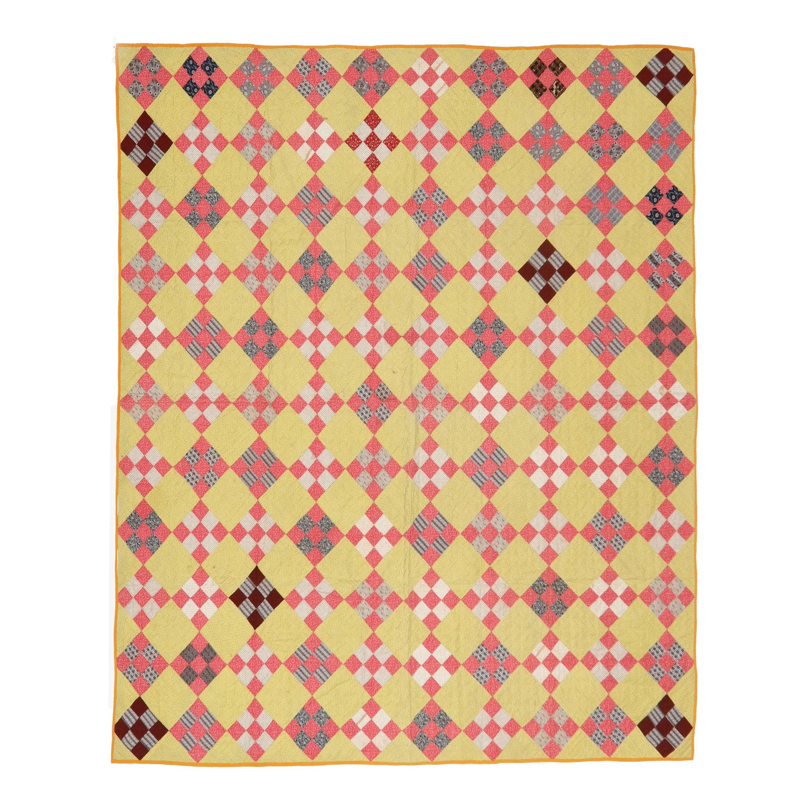 Two Antique Handmade Patchwork Quilts - 8