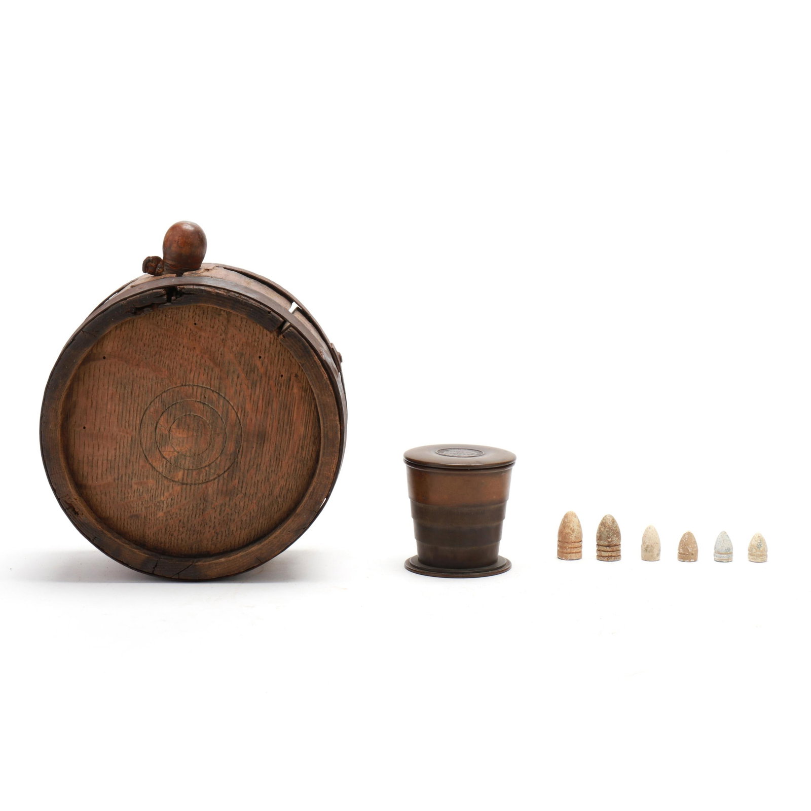 Collection of Antique Americana Militaria, including Niles Drinking Cup (1 of 10)