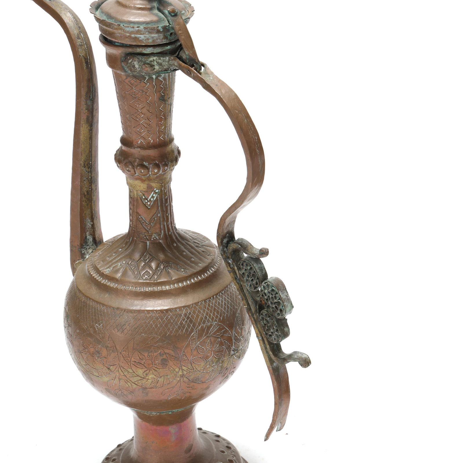 Three Large Middle Eastern Copper Vessels - 11