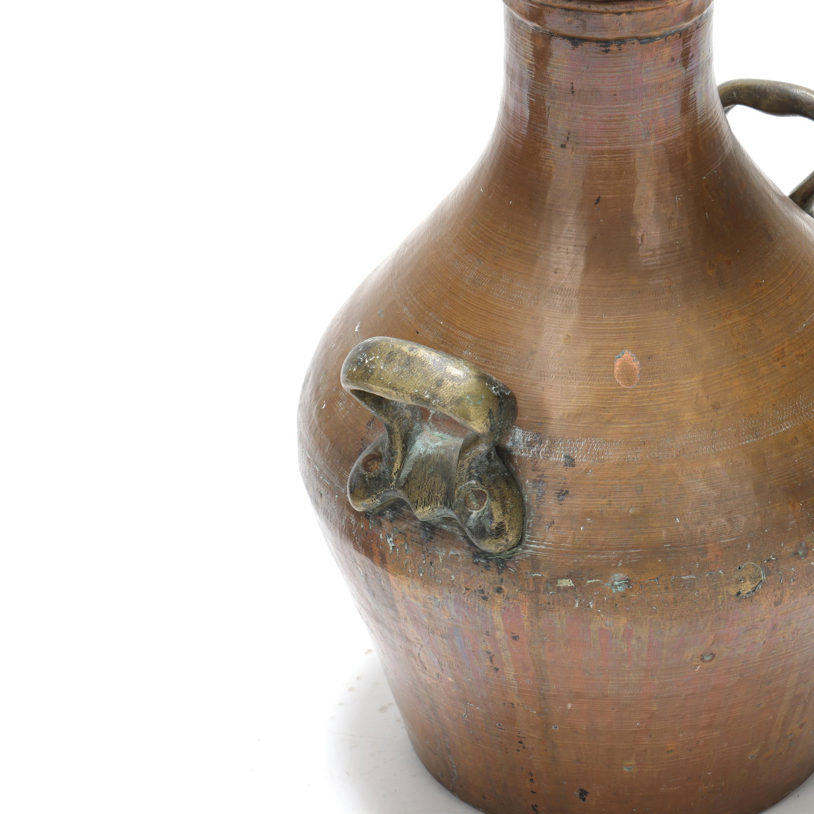 Three Large Middle Eastern Copper Vessels - 9
