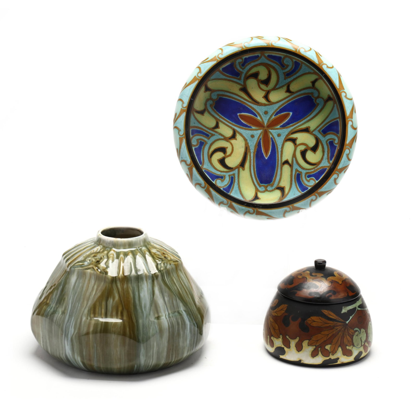 Three Pieces of Art Deco Pottery (1 of 10)