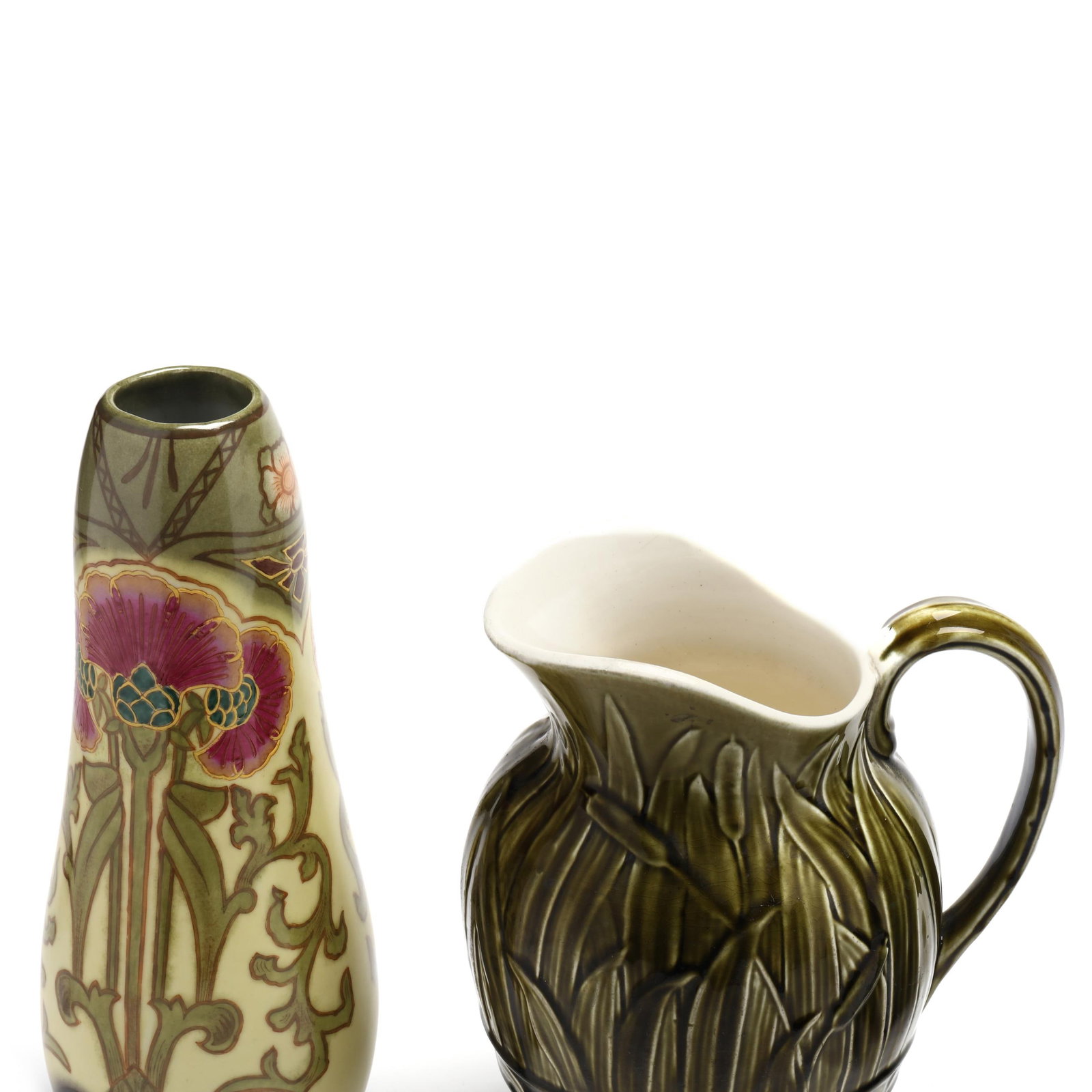 Four Glazed Pottery Forms - 2