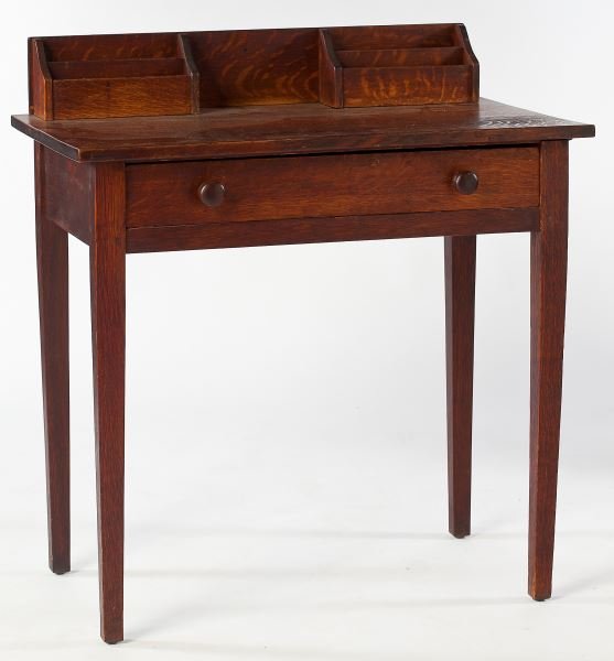 Gustav Stickley Oak Writing Desk