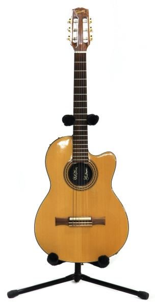 Gibson Classical Chet Atkins Guitar: Gibson Classical Chet Atkins Guitar Chet Atkins model, made in USA, serial no. 94004854, spruce top, with stand. No Case. With pickup for amplification