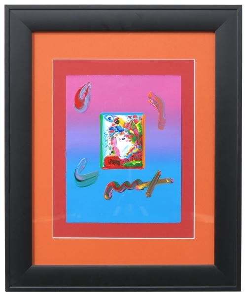 Peter Max (Germany, b.1937), Blushing Beauty: Peter Max (Germany, b.1937), Blushing Beautymixed media, signed LR "Max," in black frame21.5" x 17.5"