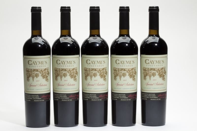 Caymus Vineyards: Caymus Vineyards "...ripe currant, cassis, plum, black cherry and blackberry fruit thatâ€™s clean, pure, complex and layered, with touches of anise, cedar and black licorice. Ends with chewy tann