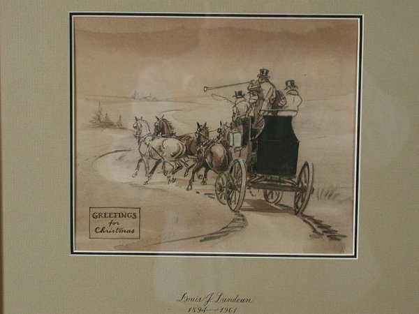 Drawing, by Louis Lundean,