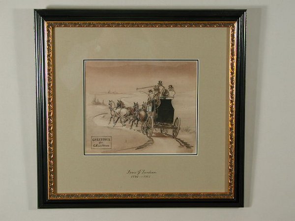 Drawing, by Louis Lundean, - 2