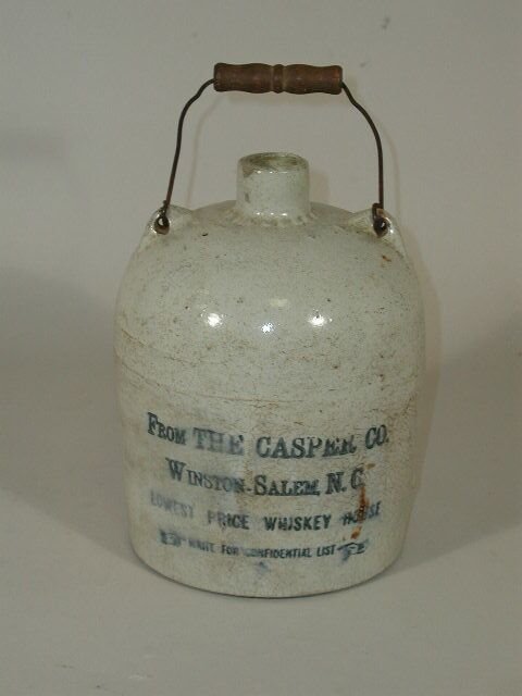 Whiskey Jug, "From The Casper Co. Winston-Salem, NC"
