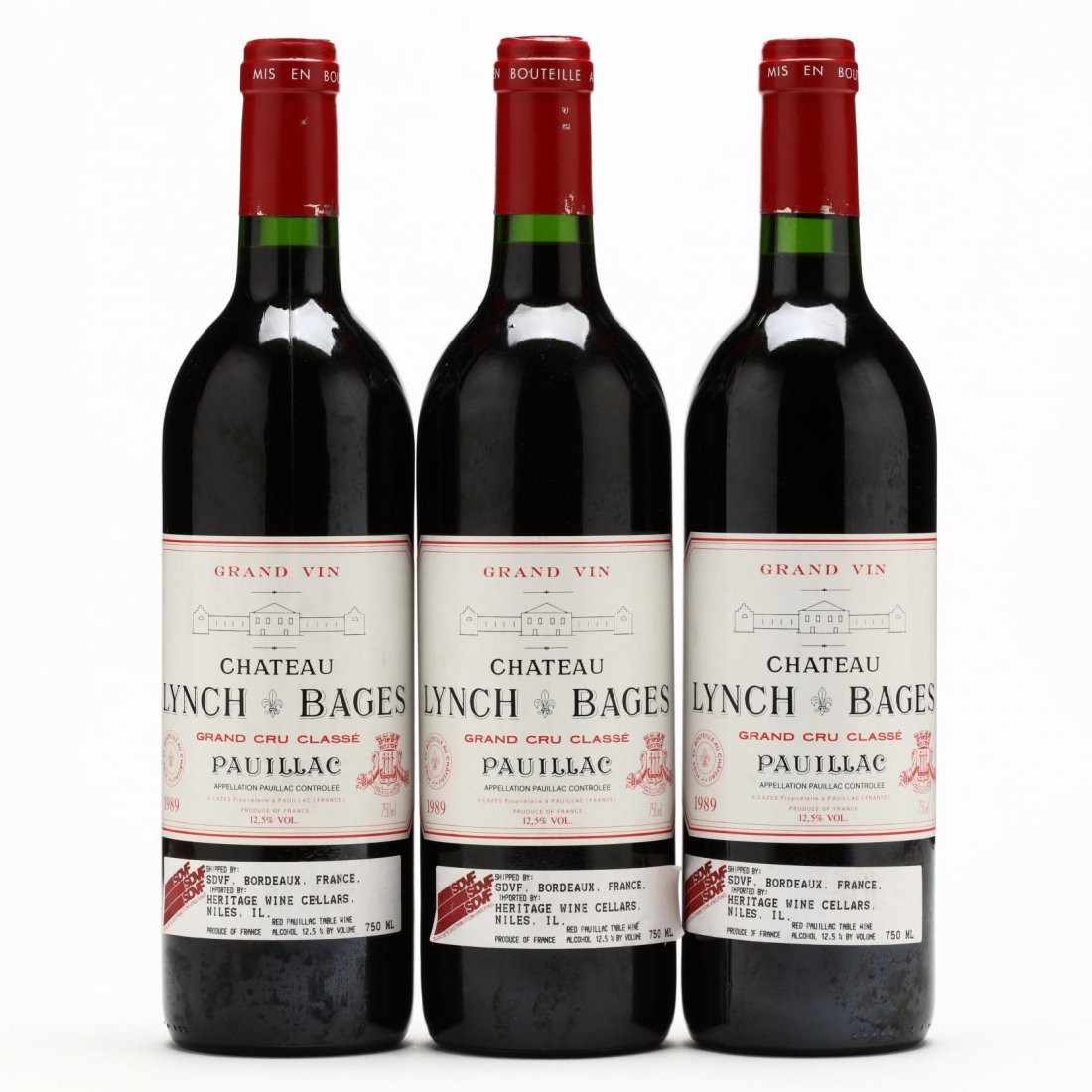 Chateau Lynch-Bages - Vintage 1989: "...what a great vintage of Lynch Bages! I would rank it at the top of the pyramid... Its dense purple color reveals a slight lightening at the edge and the stunning bouquet offers classic notes of cr