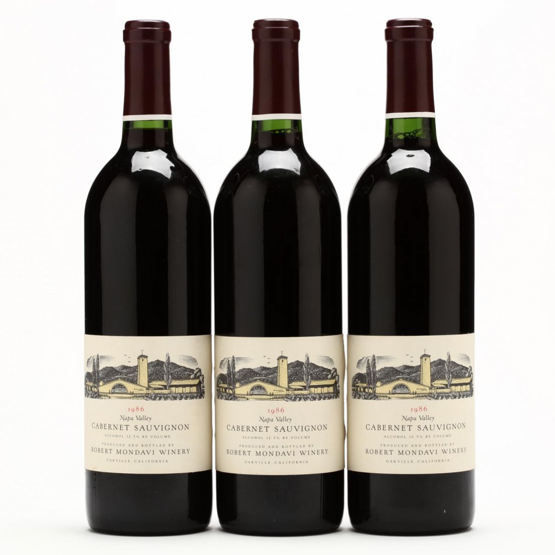 Robert Mondavi - Vintage 1986: "Classic Cabernet aromas and flavors, a bright beam of currant flavor shining through the toasty, vanilla and brown sugar complexity. Very seductive and elegant."(93pts WS) Vintage 1986, Robert Mondav