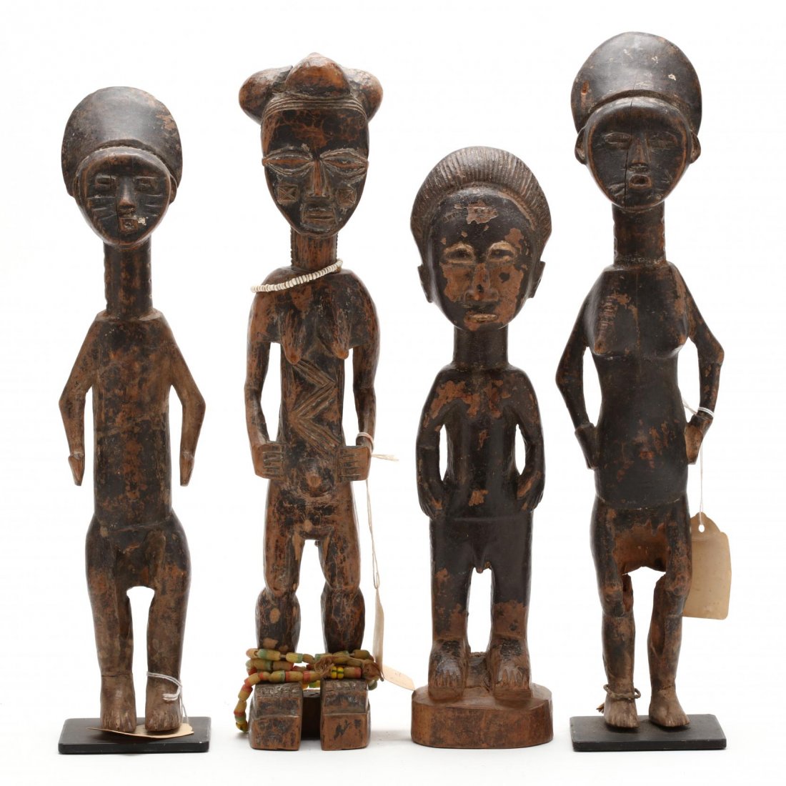 Ivory Coast or Ghana, Four Abron Ancestral Figures (1 of 3)