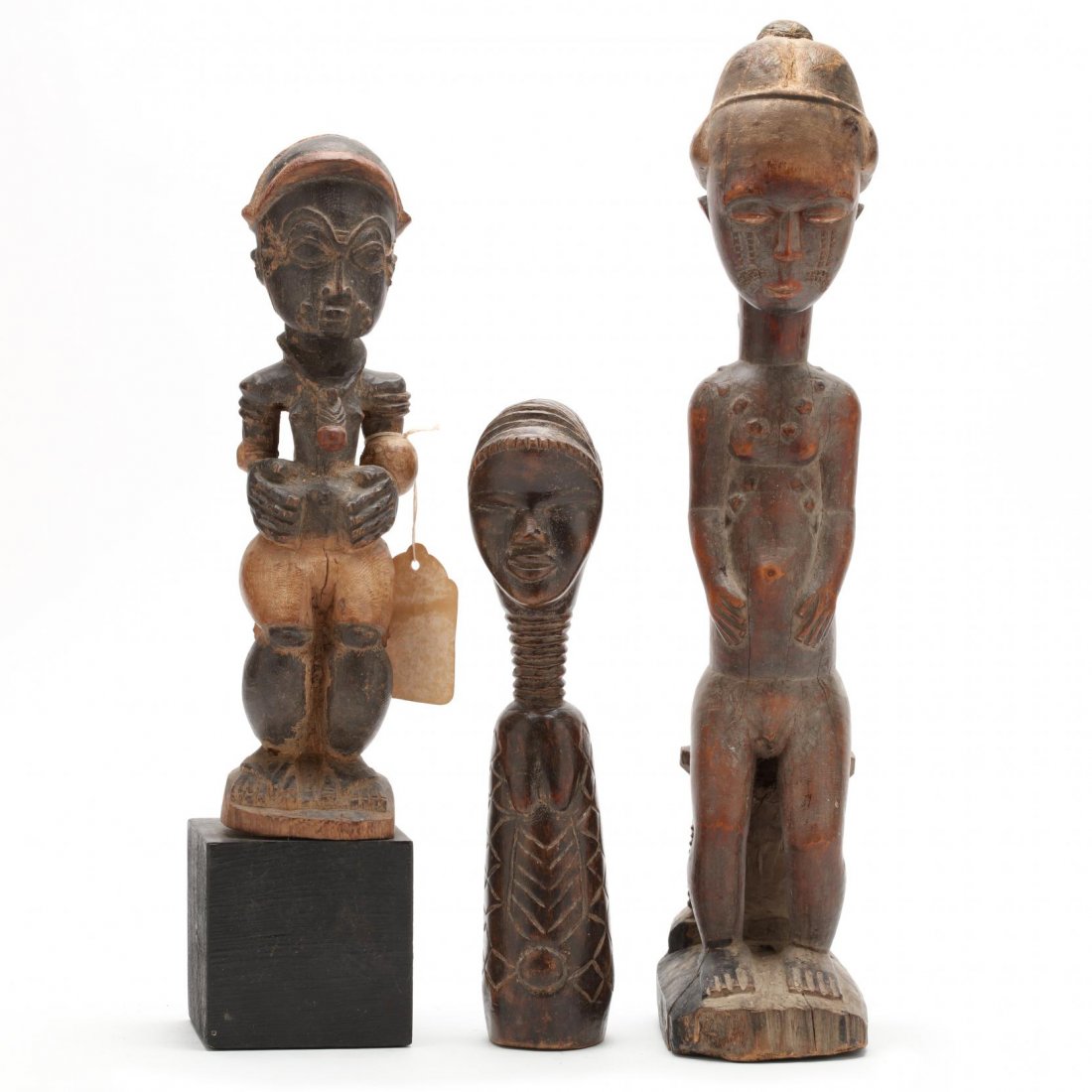 Three West African Figural Wood Carvings (1 of 3)