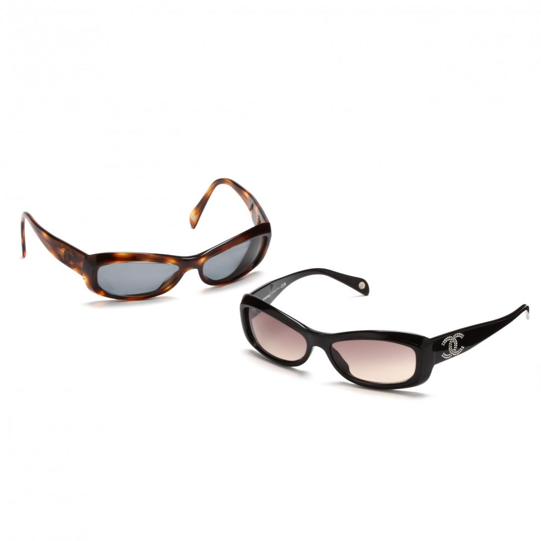 Two Pair of Logo Sunglasses, Chanel (1 of 6)
