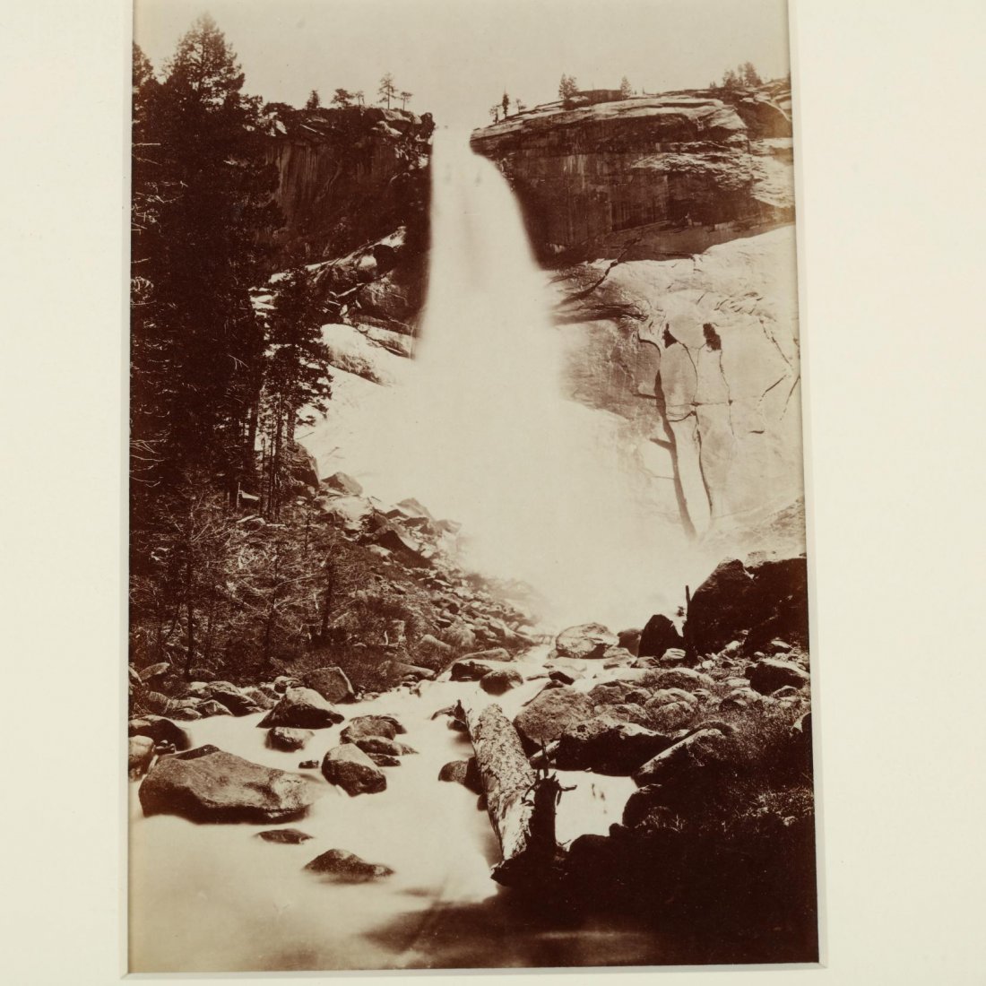Carleton E. Watkins (Am., 1829-1916),  Nevada Falls, (1 of 3)