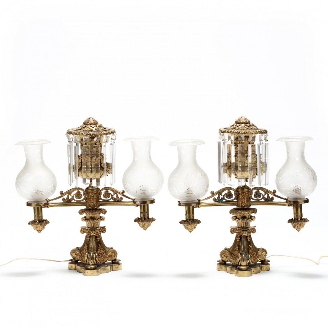 Lewis Veron & Co., Pair of Argand Lamps (1 of 10)