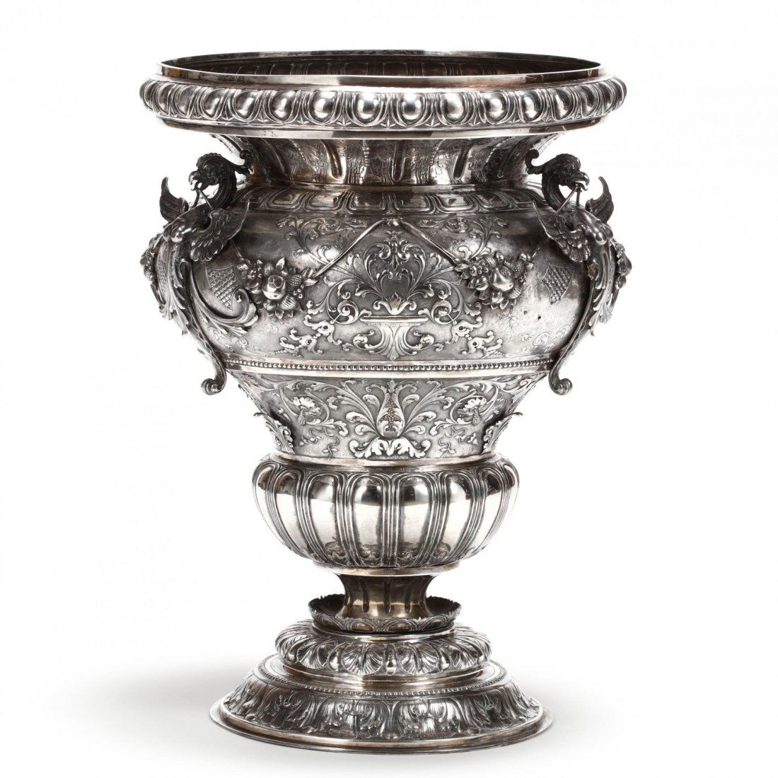 A Palace Size Italian Silver Vase (1 of 6)