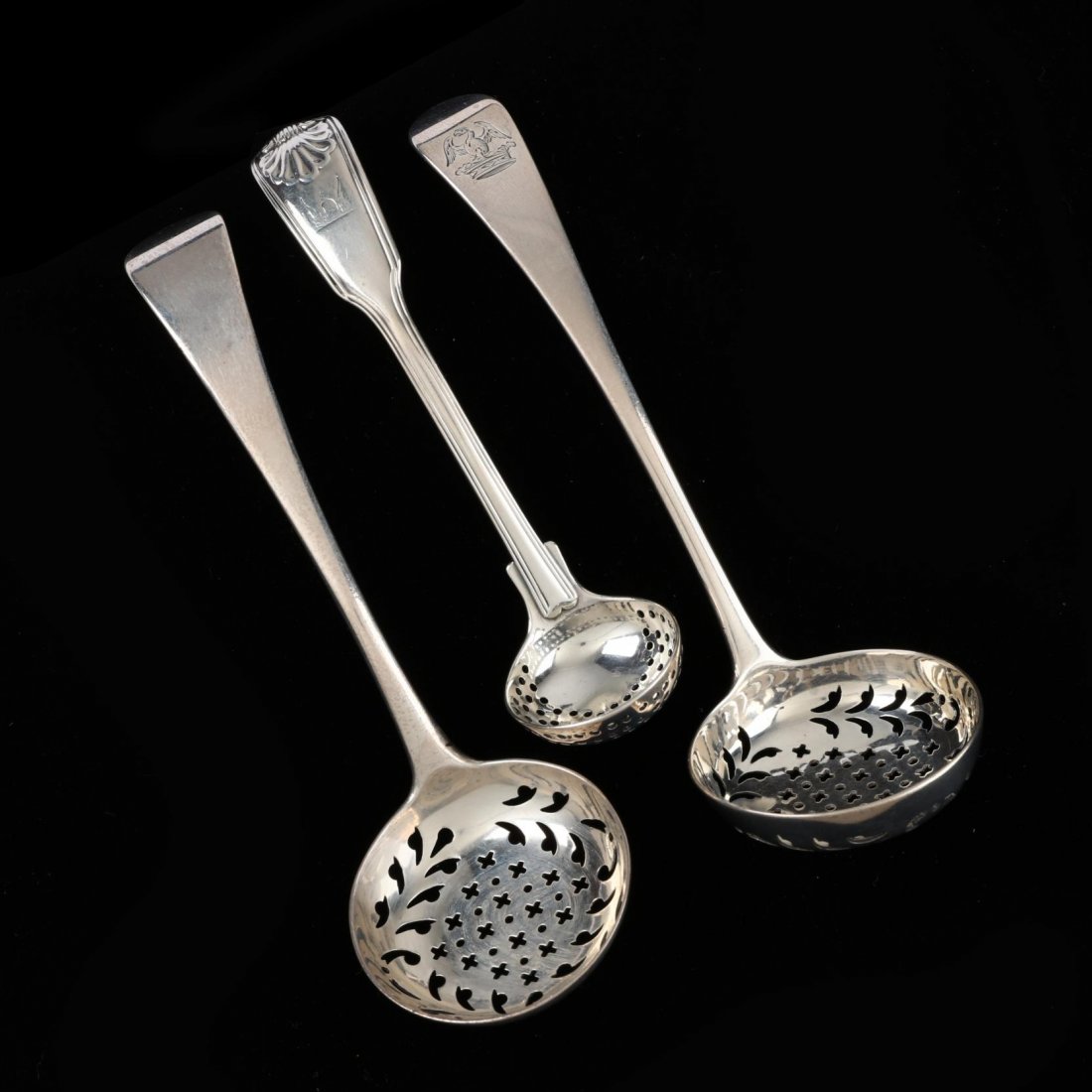 Three Georgian Silver Sugar Sifters (1 of 4)