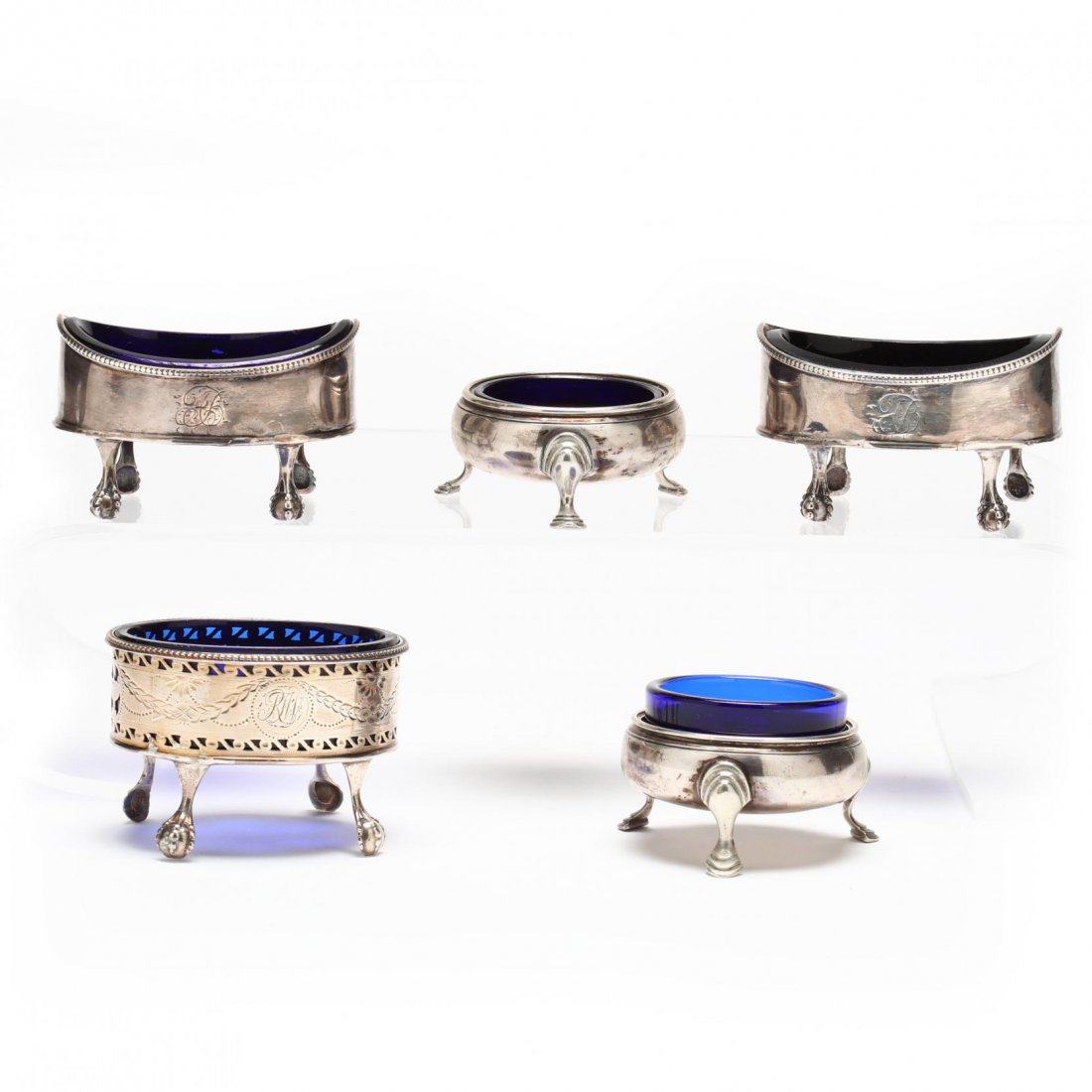 Five Georgian Silver Salts (1 of 3)