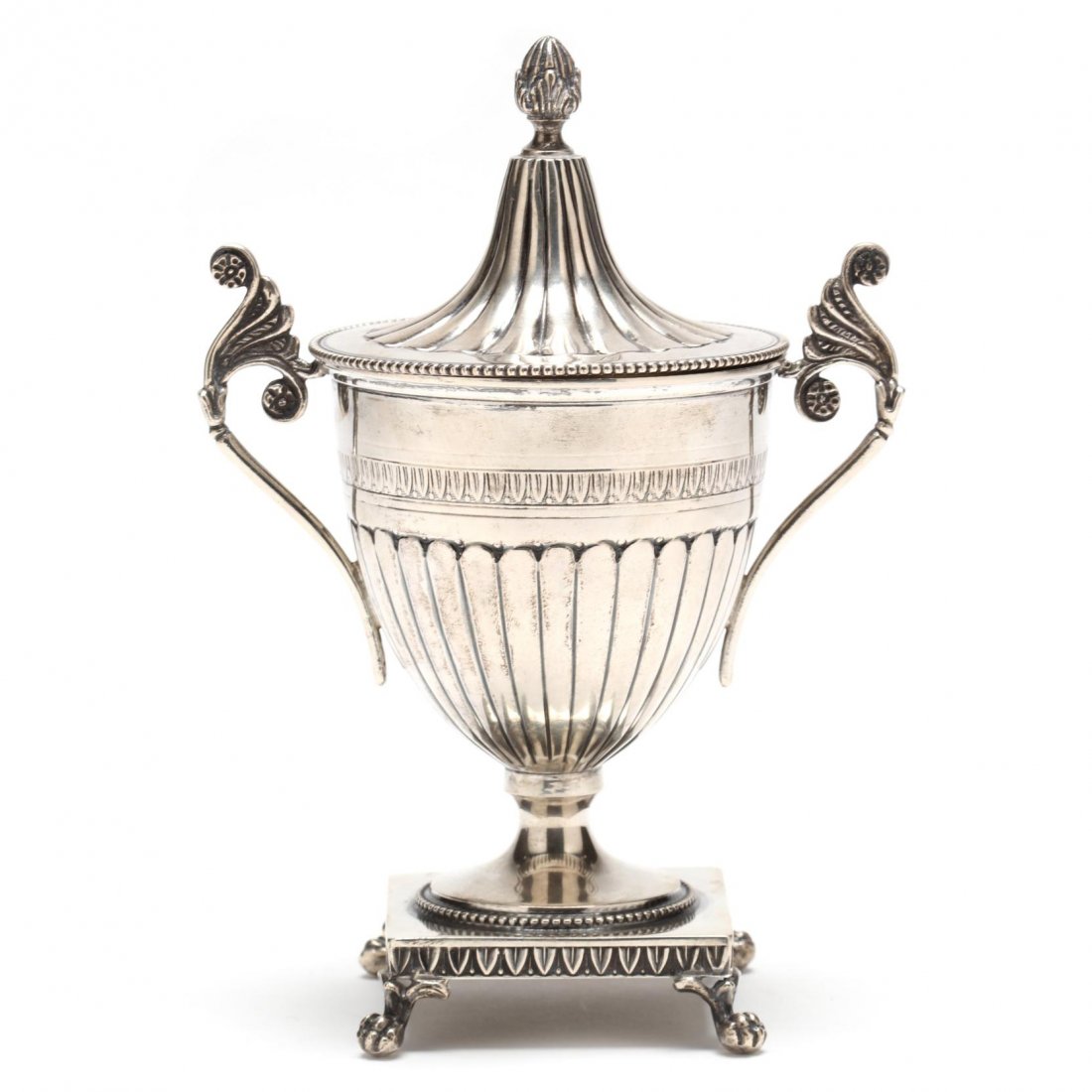Italian Silver Lidded Urn (1 of 3)