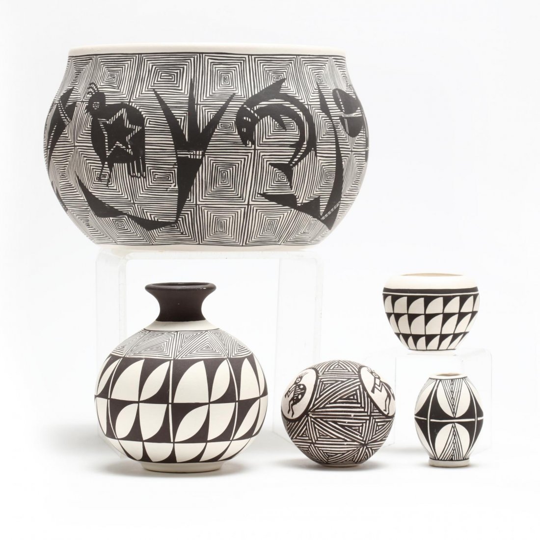Five Acoma Pottery Objects (1 of 5)