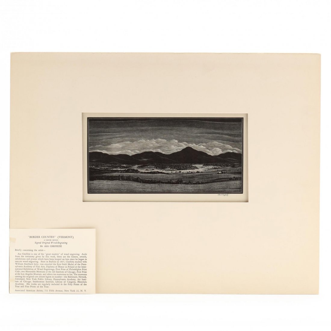 Asa Cheffetz (American, 1897-1965),  Border Country (1 of 3)